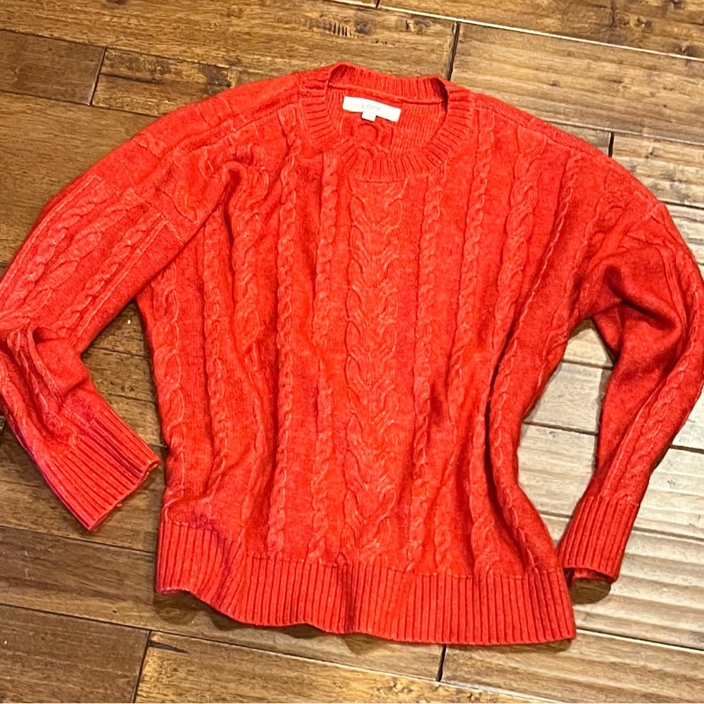 Loft XXL red sweater, never worn but tags removed